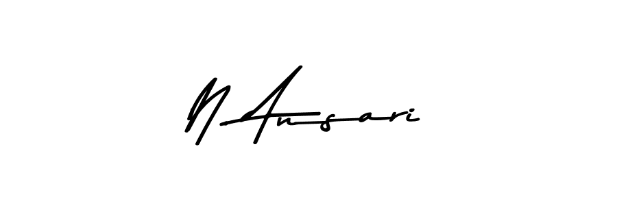 Use a signature maker to create a handwritten signature online. With this signature software, you can design (Asem Kandis PERSONAL USE) your own signature for name N. Ansari. N. Ansari signature style 9 images and pictures png