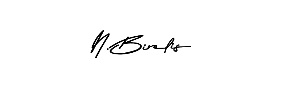 N. Birelis stylish signature style. Best Handwritten Sign (Asem Kandis PERSONAL USE) for my name. Handwritten Signature Collection Ideas for my name N. Birelis. N. Birelis signature style 9 images and pictures png