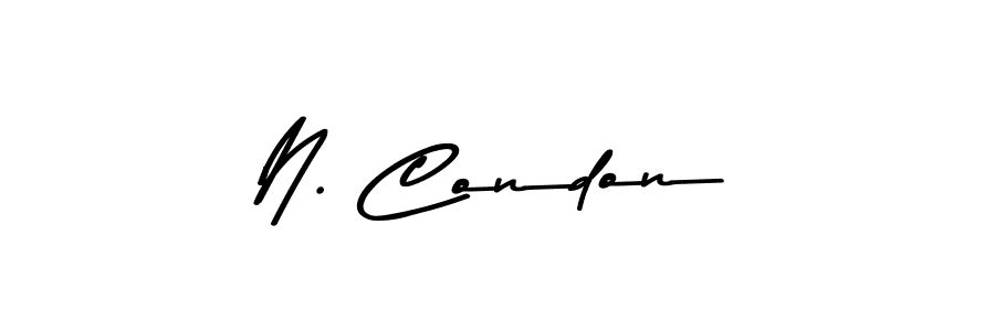 Design your own signature with our free online signature maker. With this signature software, you can create a handwritten (Asem Kandis PERSONAL USE) signature for name N. Condon. N. Condon signature style 9 images and pictures png