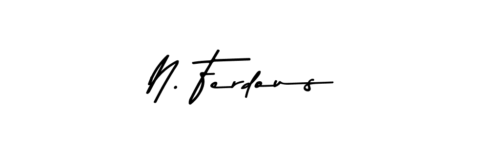 Use a signature maker to create a handwritten signature online. With this signature software, you can design (Asem Kandis PERSONAL USE) your own signature for name N. Ferdous. N. Ferdous signature style 9 images and pictures png