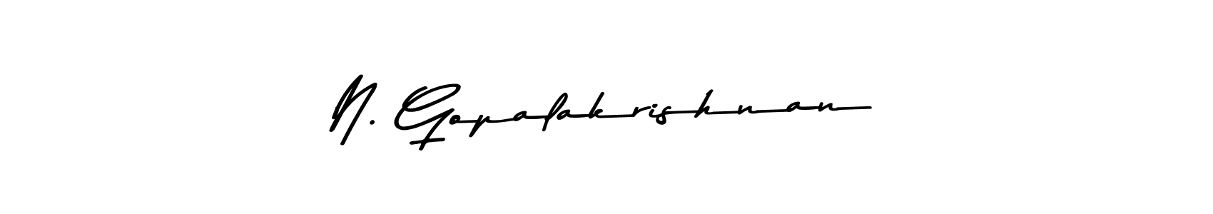 How to Draw N. Gopalakrishnan signature style? Asem Kandis PERSONAL USE is a latest design signature styles for name N. Gopalakrishnan. N. Gopalakrishnan signature style 9 images and pictures png