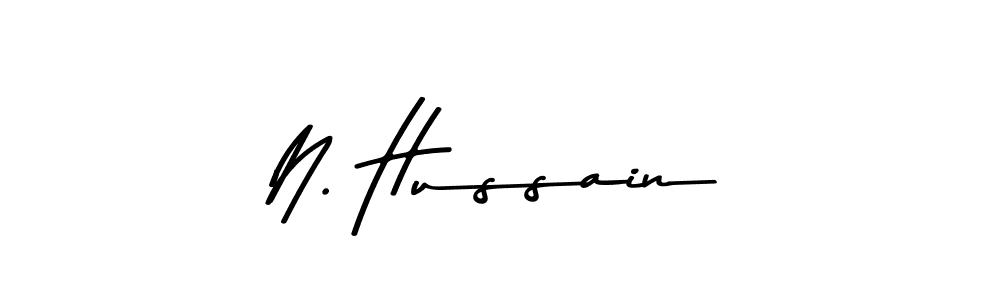 How to Draw N. Hussain signature style? Asem Kandis PERSONAL USE is a latest design signature styles for name N. Hussain. N. Hussain signature style 9 images and pictures png