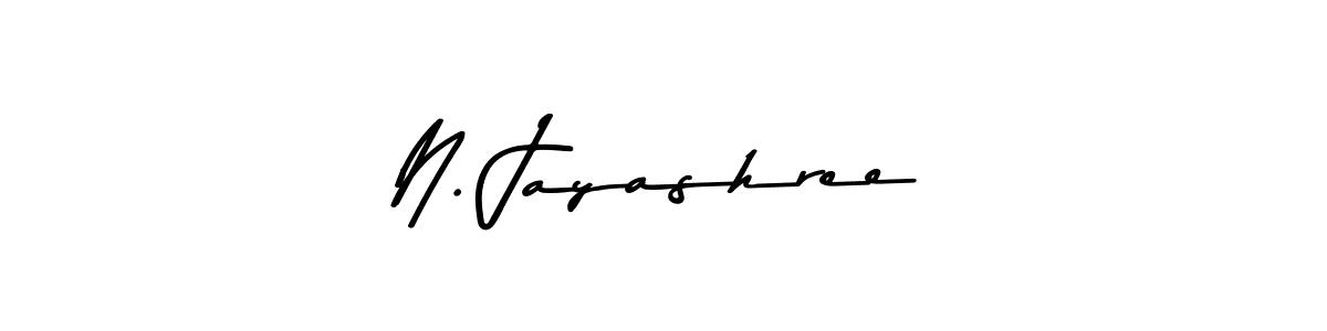 Make a beautiful signature design for name N. Jayashree. With this signature (Asem Kandis PERSONAL USE) style, you can create a handwritten signature for free. N. Jayashree signature style 9 images and pictures png