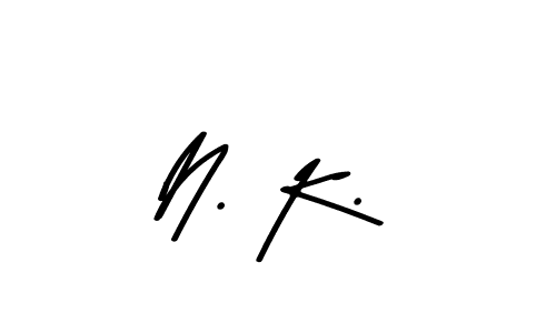 N. K. stylish signature style. Best Handwritten Sign (Asem Kandis PERSONAL USE) for my name. Handwritten Signature Collection Ideas for my name N. K.. N. K. signature style 9 images and pictures png