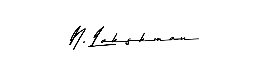 Make a beautiful signature design for name N. Lakshman. With this signature (Asem Kandis PERSONAL USE) style, you can create a handwritten signature for free. N. Lakshman signature style 9 images and pictures png