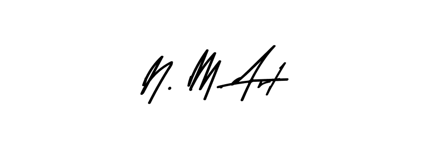 Use a signature maker to create a handwritten signature online. With this signature software, you can design (Asem Kandis PERSONAL USE) your own signature for name N. M. Art. N. M. Art signature style 9 images and pictures png