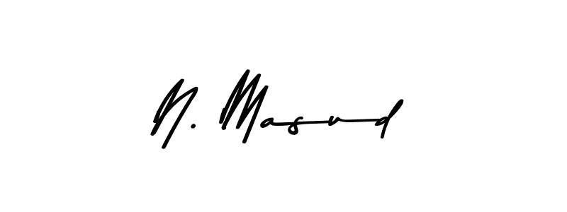 The best way (Asem Kandis PERSONAL USE) to make a short signature is to pick only two or three words in your name. The name N. Masud include a total of six letters. For converting this name. N. Masud signature style 9 images and pictures png