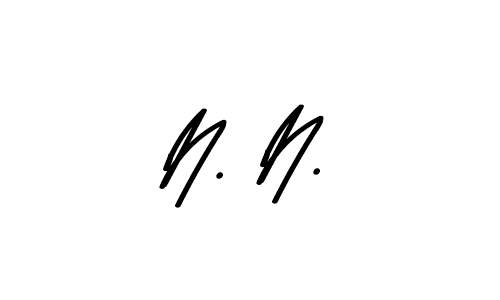 How to make N. N. name signature. Use Asem Kandis PERSONAL USE style for creating short signs online. This is the latest handwritten sign. N. N. signature style 9 images and pictures png