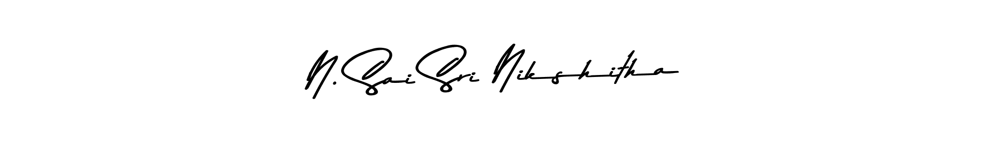 Design your own signature with our free online signature maker. With this signature software, you can create a handwritten (Asem Kandis PERSONAL USE) signature for name N. Sai Sri Nikshitha. N. Sai Sri Nikshitha signature style 9 images and pictures png