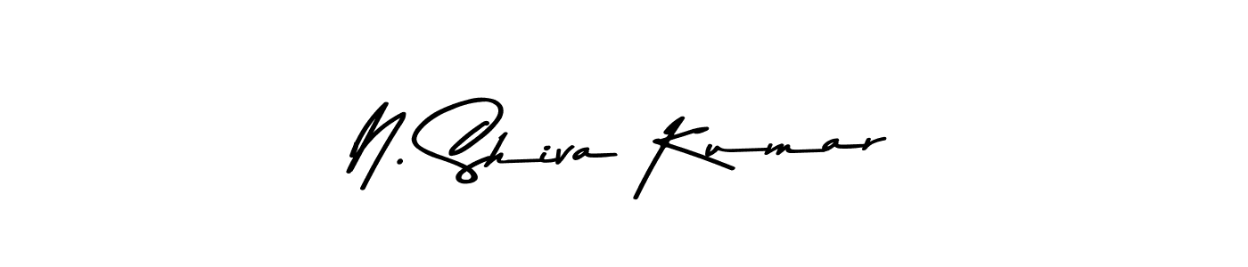 Make a beautiful signature design for name N. Shiva Kumar. With this signature (Asem Kandis PERSONAL USE) style, you can create a handwritten signature for free. N. Shiva Kumar signature style 9 images and pictures png