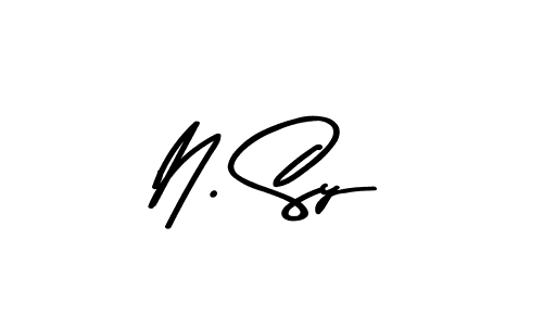 Best and Professional Signature Style for N. Sy. Asem Kandis PERSONAL USE Best Signature Style Collection. N. Sy signature style 9 images and pictures png