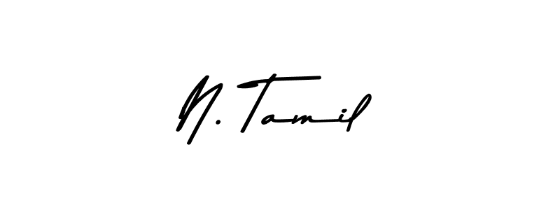 This is the best signature style for the N. Tamil name. Also you like these signature font (Asem Kandis PERSONAL USE). Mix name signature. N. Tamil signature style 9 images and pictures png