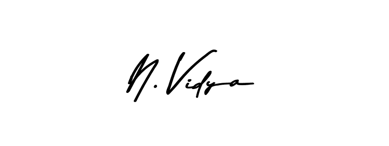 Check out images of Autograph of N. Vidya name. Actor N. Vidya Signature Style. Asem Kandis PERSONAL USE is a professional sign style online. N. Vidya signature style 9 images and pictures png