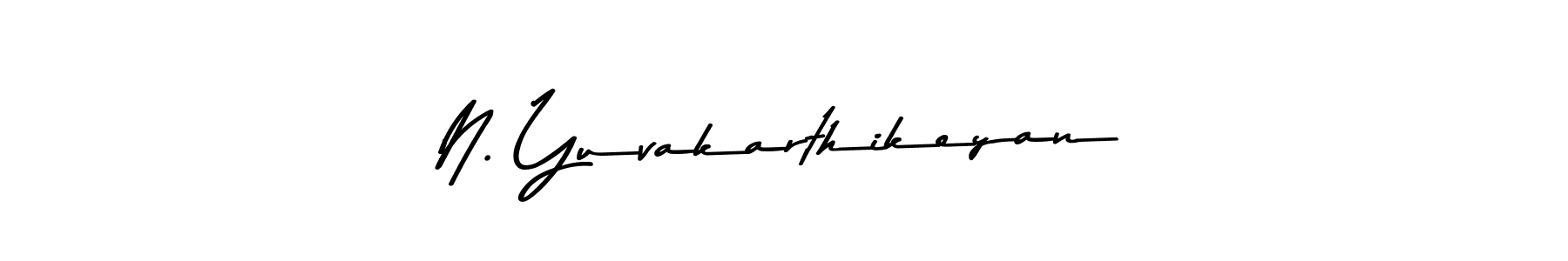 Asem Kandis PERSONAL USE is a professional signature style that is perfect for those who want to add a touch of class to their signature. It is also a great choice for those who want to make their signature more unique. Get N. Yuvakarthikeyan name to fancy signature for free. N. Yuvakarthikeyan signature style 9 images and pictures png