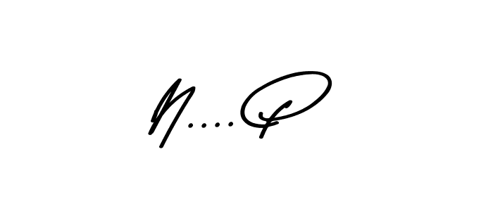 The best way (Asem Kandis PERSONAL USE) to make a short signature is to pick only two or three words in your name. The name N.... P include a total of six letters. For converting this name. N.... P signature style 9 images and pictures png