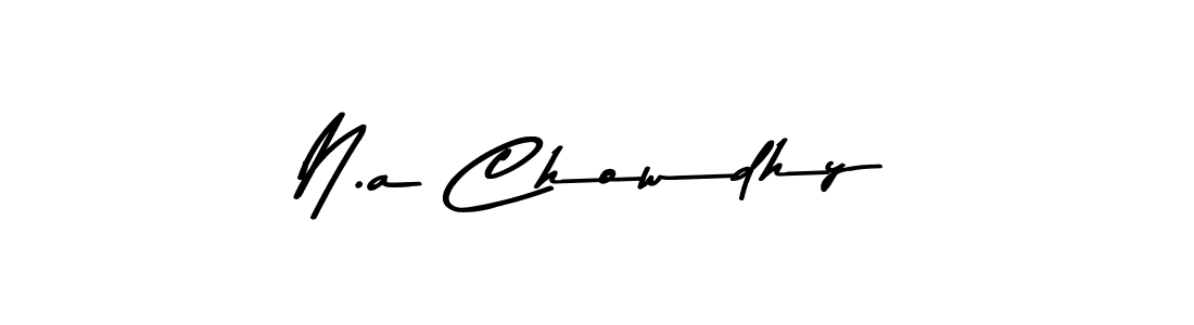 How to make N.a Chowdhy signature? Asem Kandis PERSONAL USE is a professional autograph style. Create handwritten signature for N.a Chowdhy name. N.a Chowdhy signature style 9 images and pictures png