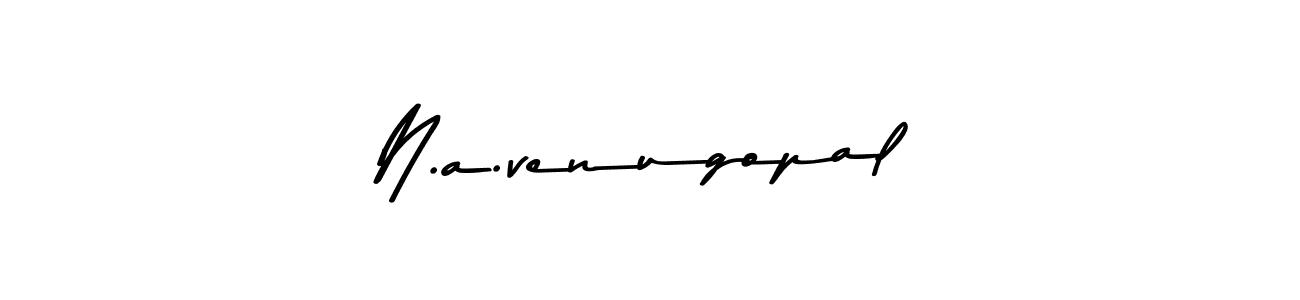 How to make N.a.venugopal signature? Asem Kandis PERSONAL USE is a professional autograph style. Create handwritten signature for N.a.venugopal name. N.a.venugopal signature style 9 images and pictures png