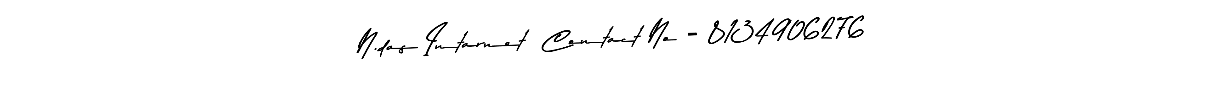 Make a beautiful signature design for name N.das Intarnet  Contact No - 8134906276. Use this online signature maker to create a handwritten signature for free. N.das Intarnet  Contact No - 8134906276 signature style 9 images and pictures png