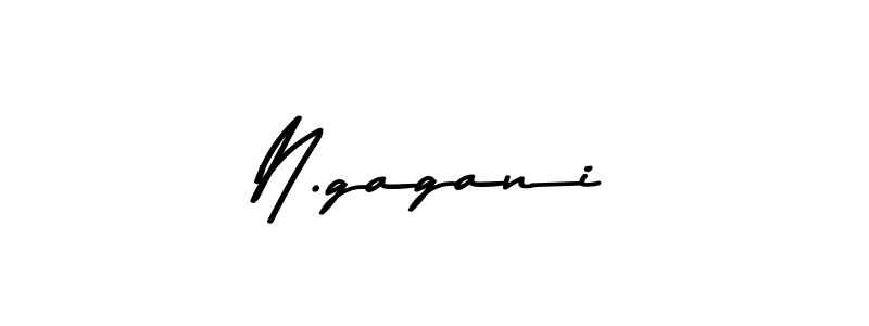 Design your own signature with our free online signature maker. With this signature software, you can create a handwritten (Asem Kandis PERSONAL USE) signature for name N.gagani. N.gagani signature style 9 images and pictures png