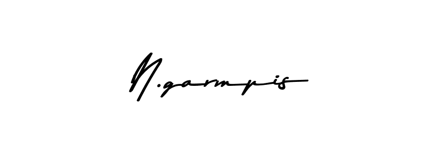 Asem Kandis PERSONAL USE is a professional signature style that is perfect for those who want to add a touch of class to their signature. It is also a great choice for those who want to make their signature more unique. Get N.garmpis name to fancy signature for free. N.garmpis signature style 9 images and pictures png