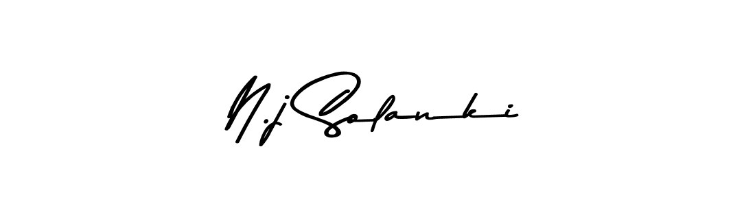 How to make N.j Solanki signature? Asem Kandis PERSONAL USE is a professional autograph style. Create handwritten signature for N.j Solanki name. N.j Solanki signature style 9 images and pictures png