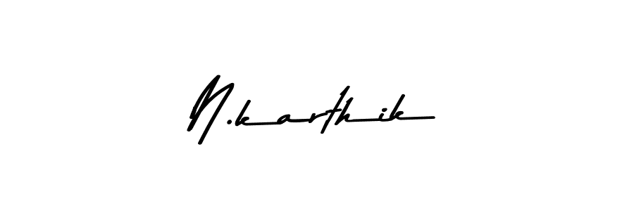 Use a signature maker to create a handwritten signature online. With this signature software, you can design (Asem Kandis PERSONAL USE) your own signature for name N.karthik. N.karthik signature style 9 images and pictures png