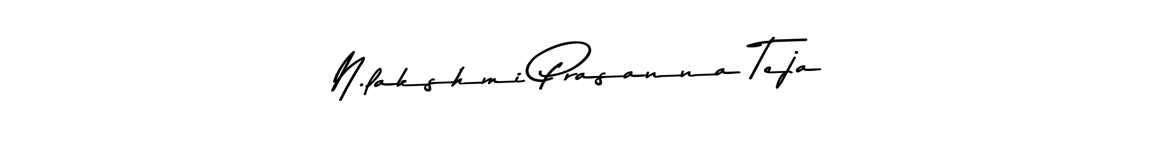 The best way (Asem Kandis PERSONAL USE) to make a short signature is to pick only two or three words in your name. The name N.lakshmi Prasanna Teja include a total of six letters. For converting this name. N.lakshmi Prasanna Teja signature style 9 images and pictures png