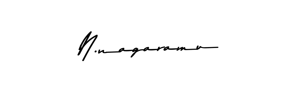 The best way (Asem Kandis PERSONAL USE) to make a short signature is to pick only two or three words in your name. The name N.nagaramu include a total of six letters. For converting this name. N.nagaramu signature style 9 images and pictures png