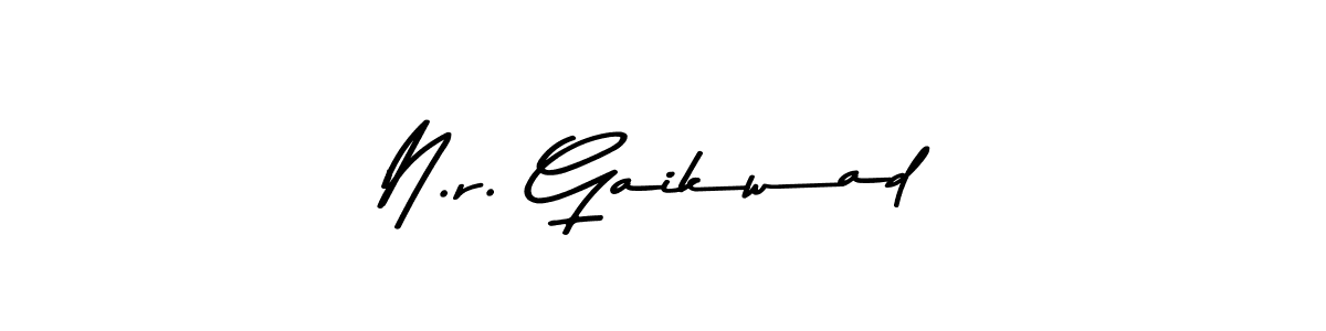 Design your own signature with our free online signature maker. With this signature software, you can create a handwritten (Asem Kandis PERSONAL USE) signature for name N.r. Gaikwad. N.r. Gaikwad signature style 9 images and pictures png