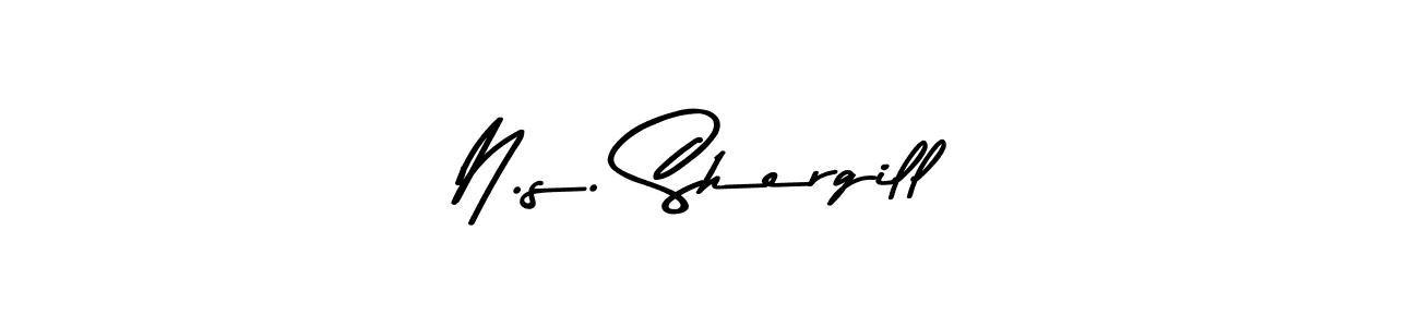 You should practise on your own different ways (Asem Kandis PERSONAL USE) to write your name (N.s. Shergill) in signature. don't let someone else do it for you. N.s. Shergill signature style 9 images and pictures png