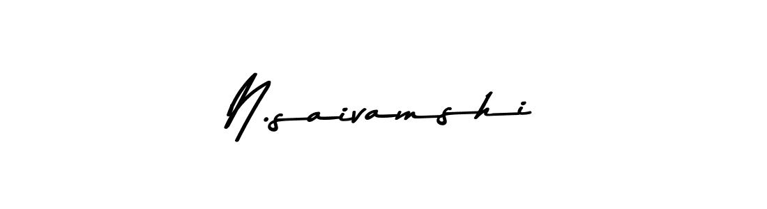 Design your own signature with our free online signature maker. With this signature software, you can create a handwritten (Asem Kandis PERSONAL USE) signature for name N.saivamshi. N.saivamshi signature style 9 images and pictures png