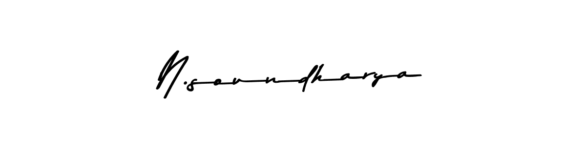 How to make N.soundharya signature? Asem Kandis PERSONAL USE is a professional autograph style. Create handwritten signature for N.soundharya name. N.soundharya signature style 9 images and pictures png