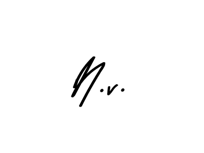 How to make N.v. name signature. Use Asem Kandis PERSONAL USE style for creating short signs online. This is the latest handwritten sign. N.v. signature style 9 images and pictures png