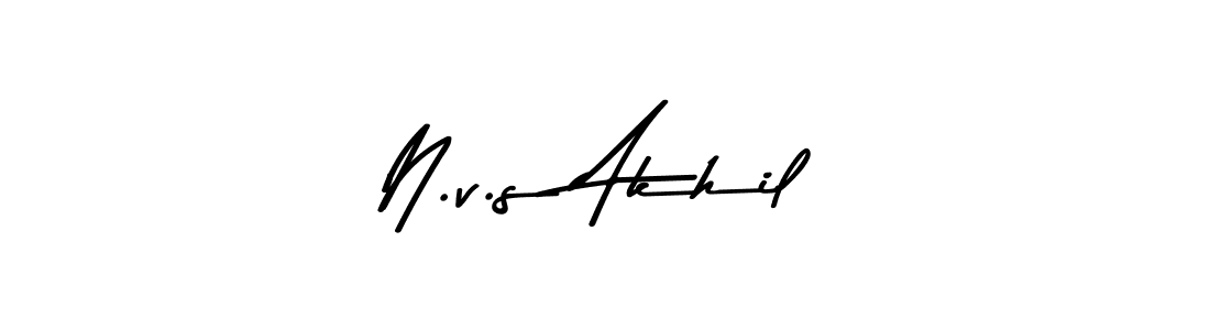 if you are searching for the best signature style for your name N.v.s Akhil. so please give up your signature search. here we have designed multiple signature styles  using Asem Kandis PERSONAL USE. N.v.s Akhil signature style 9 images and pictures png