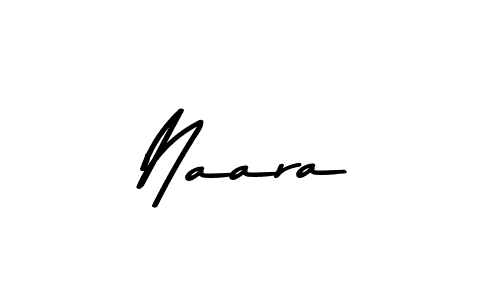 How to make Naara name signature. Use Asem Kandis PERSONAL USE style for creating short signs online. This is the latest handwritten sign. Naara signature style 9 images and pictures png