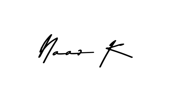 You should practise on your own different ways (Asem Kandis PERSONAL USE) to write your name (Naaz K) in signature. don't let someone else do it for you. Naaz K signature style 9 images and pictures png