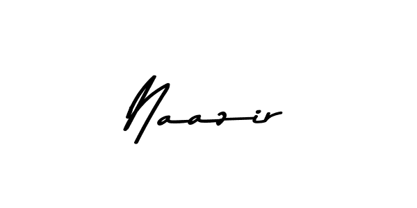 How to make Naazir name signature. Use Asem Kandis PERSONAL USE style for creating short signs online. This is the latest handwritten sign. Naazir signature style 9 images and pictures png