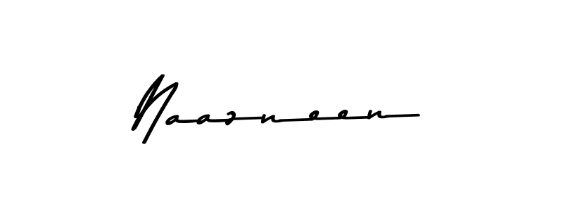 Make a beautiful signature design for name Naazneen. With this signature (Asem Kandis PERSONAL USE) style, you can create a handwritten signature for free. Naazneen signature style 9 images and pictures png