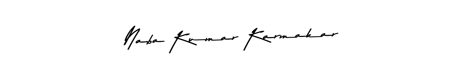 Use a signature maker to create a handwritten signature online. With this signature software, you can design (Asem Kandis PERSONAL USE) your own signature for name Naba Kumar Karmakar. Naba Kumar Karmakar signature style 9 images and pictures png