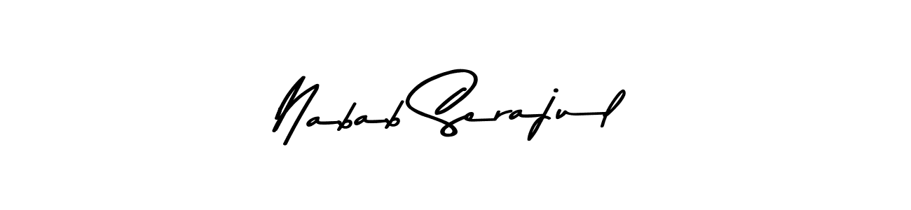 Check out images of Autograph of Nabab Serajul name. Actor Nabab Serajul Signature Style. Asem Kandis PERSONAL USE is a professional sign style online. Nabab Serajul signature style 9 images and pictures png