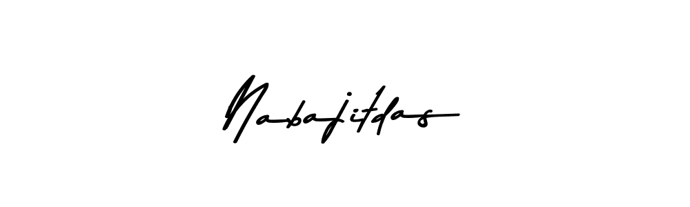 Make a beautiful signature design for name Nabajitdas. With this signature (Asem Kandis PERSONAL USE) style, you can create a handwritten signature for free. Nabajitdas signature style 9 images and pictures png
