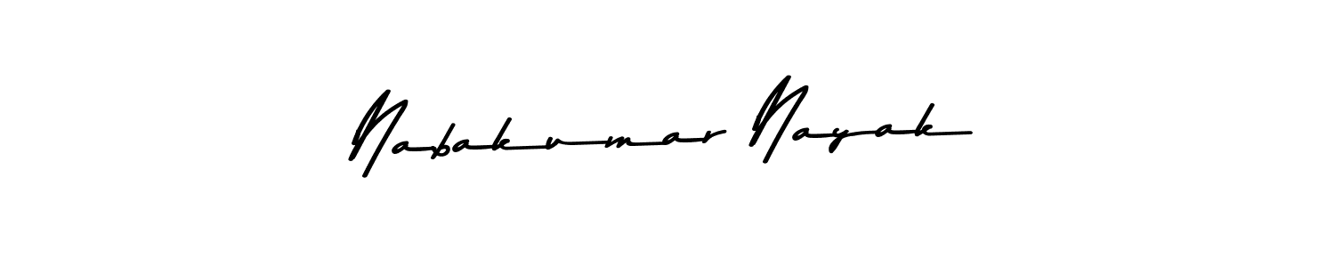 The best way (Asem Kandis PERSONAL USE) to make a short signature is to pick only two or three words in your name. The name Nabakumar Nayak include a total of six letters. For converting this name. Nabakumar Nayak signature style 9 images and pictures png
