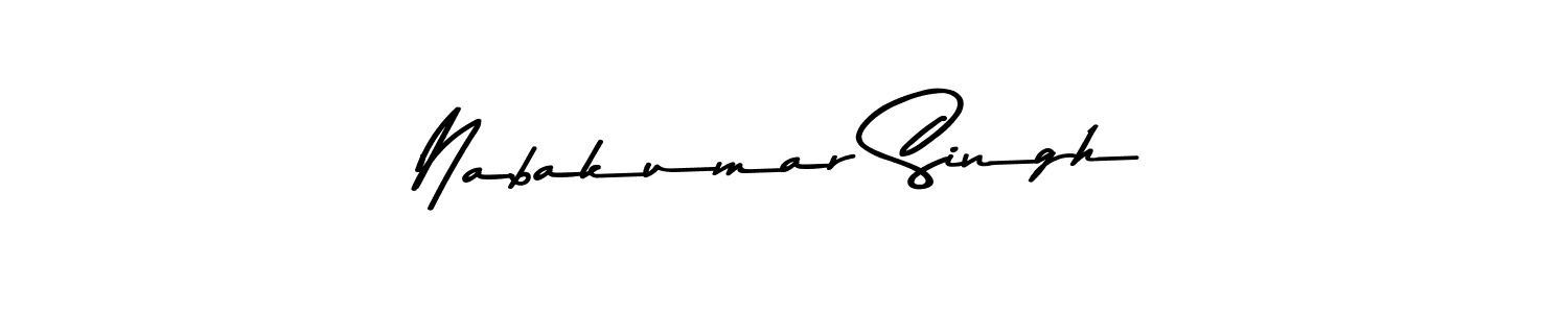 Design your own signature with our free online signature maker. With this signature software, you can create a handwritten (Asem Kandis PERSONAL USE) signature for name Nabakumar Singh. Nabakumar Singh signature style 9 images and pictures png