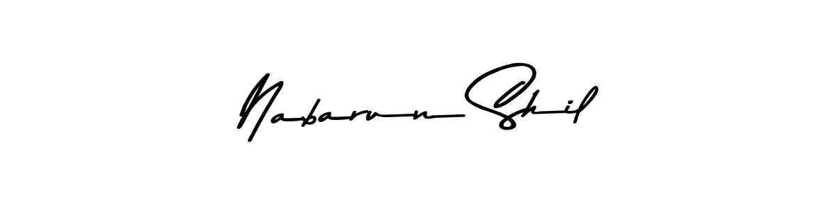 You should practise on your own different ways (Asem Kandis PERSONAL USE) to write your name (Nabarun Shil) in signature. don't let someone else do it for you. Nabarun Shil signature style 9 images and pictures png