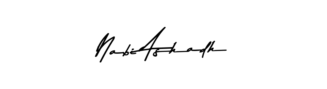 The best way (Asem Kandis PERSONAL USE) to make a short signature is to pick only two or three words in your name. The name Nabi Ashadh include a total of six letters. For converting this name. Nabi Ashadh signature style 9 images and pictures png