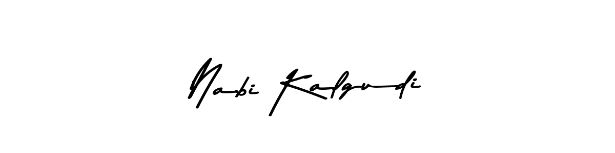 Create a beautiful signature design for name Nabi Kalgudi. With this signature (Asem Kandis PERSONAL USE) fonts, you can make a handwritten signature for free. Nabi Kalgudi signature style 9 images and pictures png