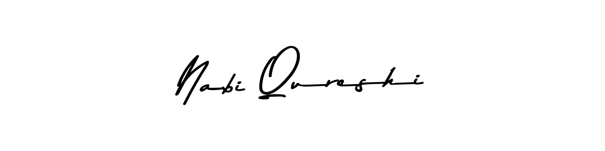 The best way (Asem Kandis PERSONAL USE) to make a short signature is to pick only two or three words in your name. The name Nabi Qureshi include a total of six letters. For converting this name. Nabi Qureshi signature style 9 images and pictures png