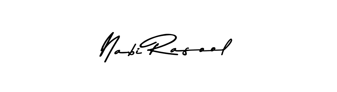 The best way (Asem Kandis PERSONAL USE) to make a short signature is to pick only two or three words in your name. The name Nabi Rasool include a total of six letters. For converting this name. Nabi Rasool signature style 9 images and pictures png
