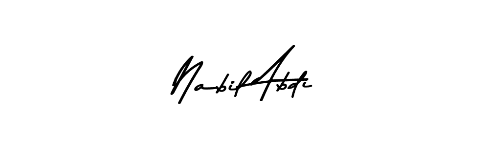 Make a beautiful signature design for name Nabil Abdi. Use this online signature maker to create a handwritten signature for free. Nabil Abdi signature style 9 images and pictures png