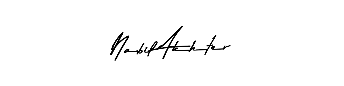 How to make Nabil Akhter signature? Asem Kandis PERSONAL USE is a professional autograph style. Create handwritten signature for Nabil Akhter name. Nabil Akhter signature style 9 images and pictures png